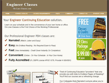 Tablet Screenshot of engineerclasses.com